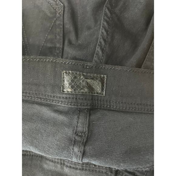Mother Denim The Cruiser Flare Black Denim Jeans in Not Guilty Sz 26 - Picture 8 of 9